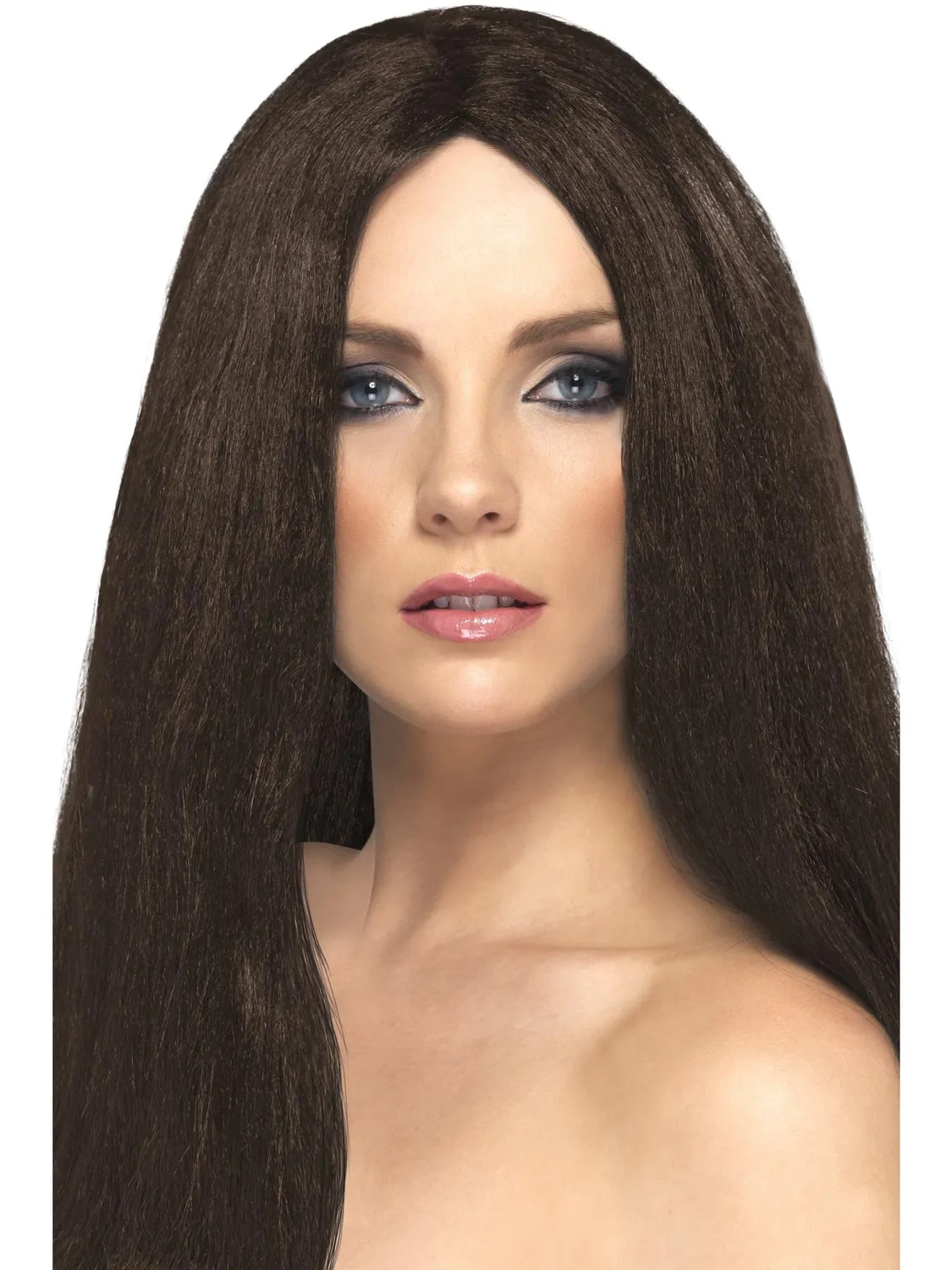 Smiffys Star Style parrucca donna bionda lunga liscia
