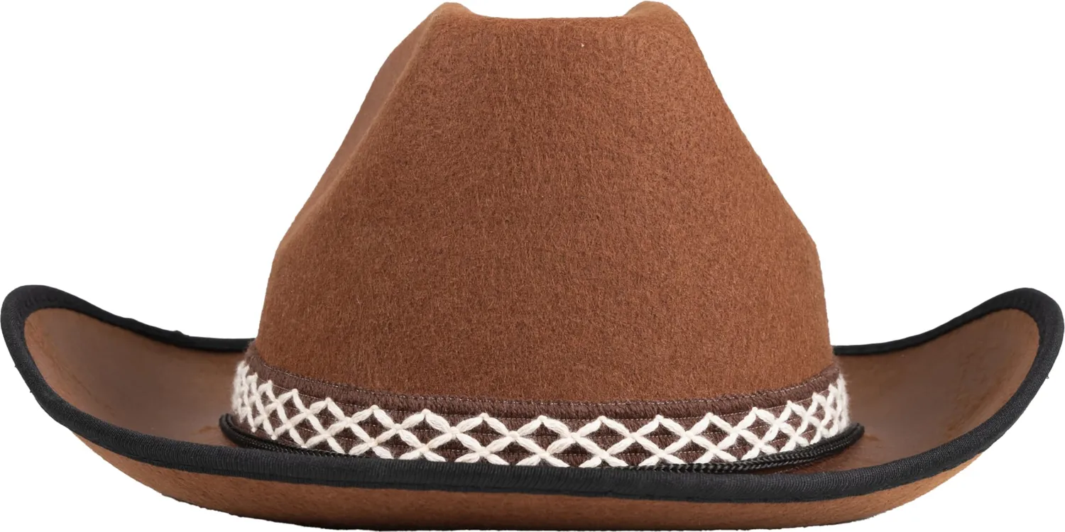 P'tit Clown 11235 Cappello Cowboy Bambino Marrone in Feltro