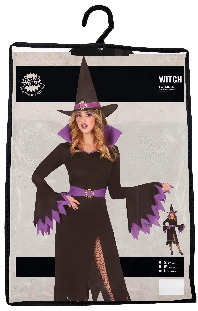 Fiestas Guirca Strega Mistica Costume Donna S Viola Nero