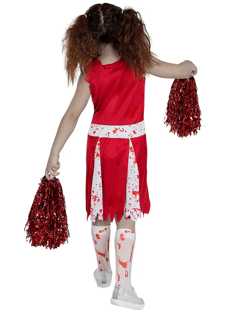 Funidelia Costume Cheerleader Zombie Bambina Rosso