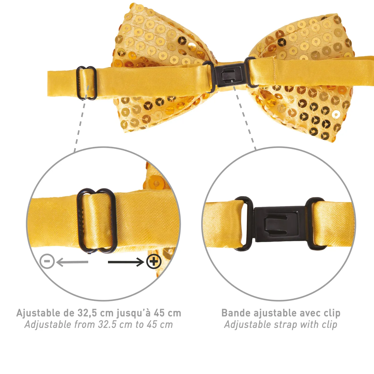 P'tit Clown 11915 papillon paillette oro elegante