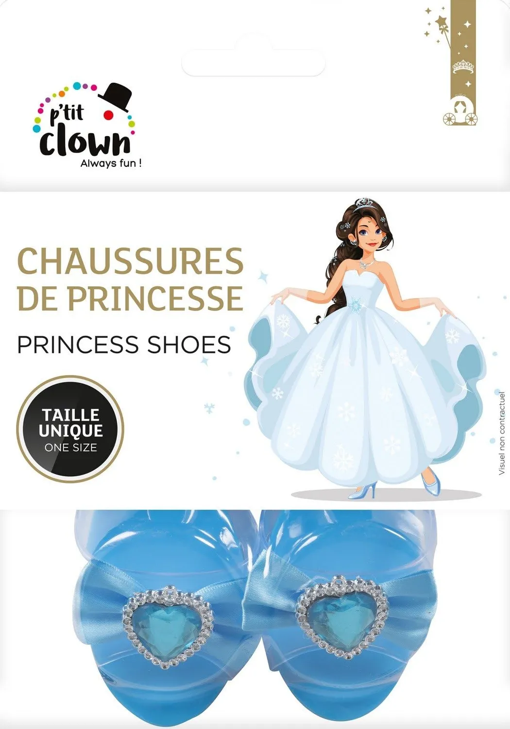 P'tit Clown 10034 Scarpe Principessa Blu Plastica