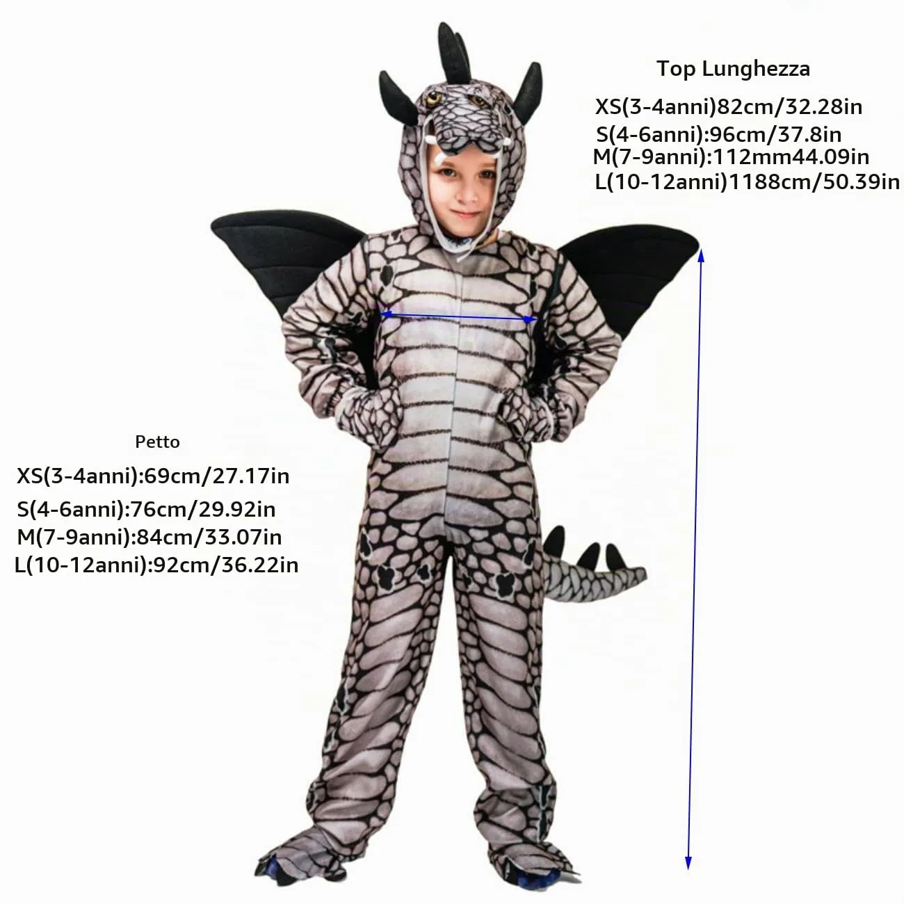 SEA HARE Stegosaurus costume dinosauro bambini 4-6 anni
