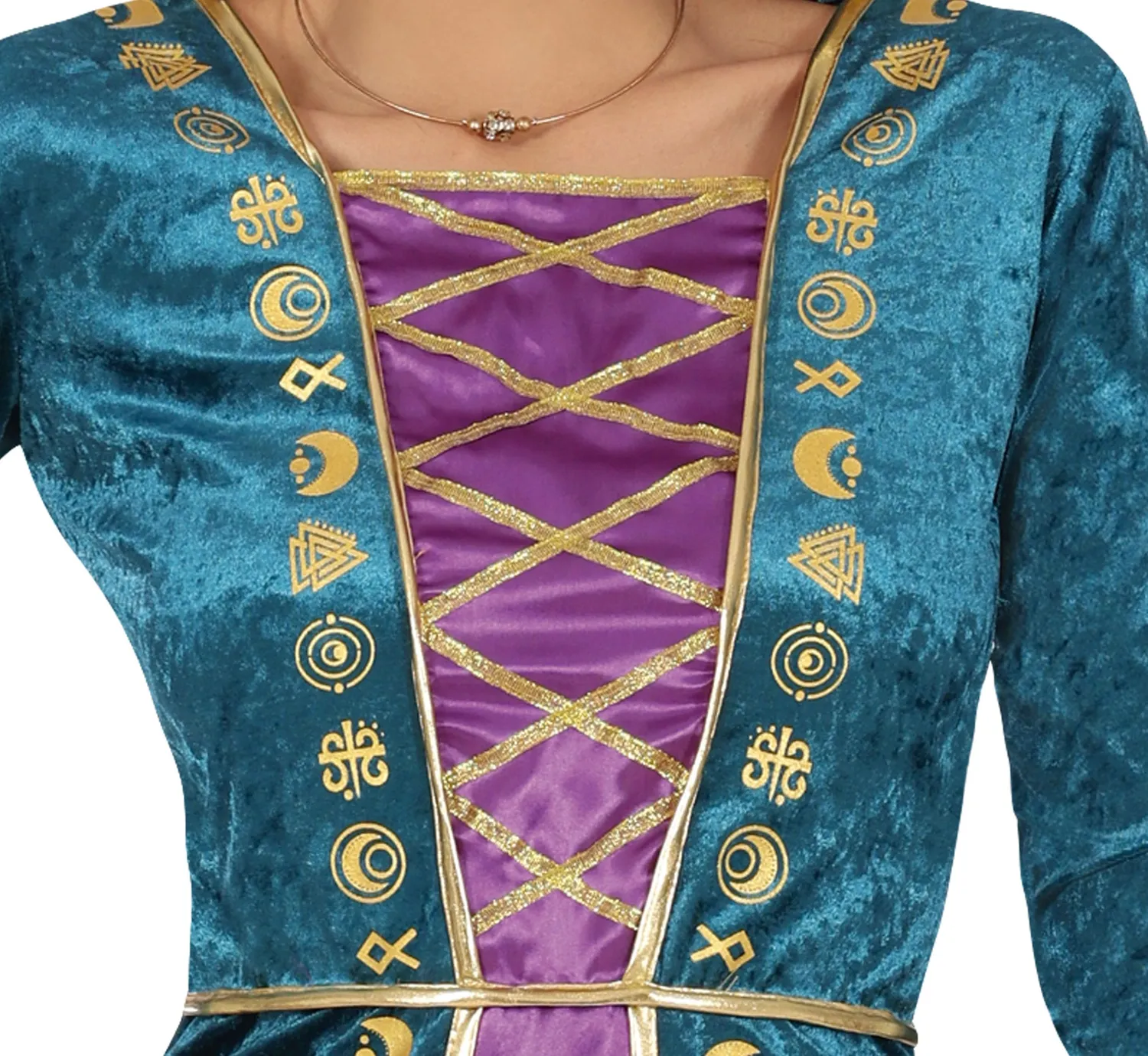 Guirca sorella strega magica costume donna S viola turchese