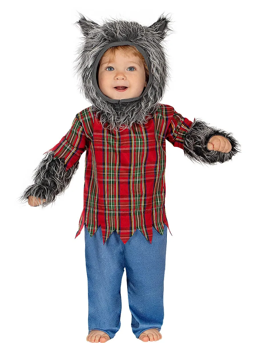 Funidelia Lupo Mannaro costume bebè 0-6 mesi grigio horror