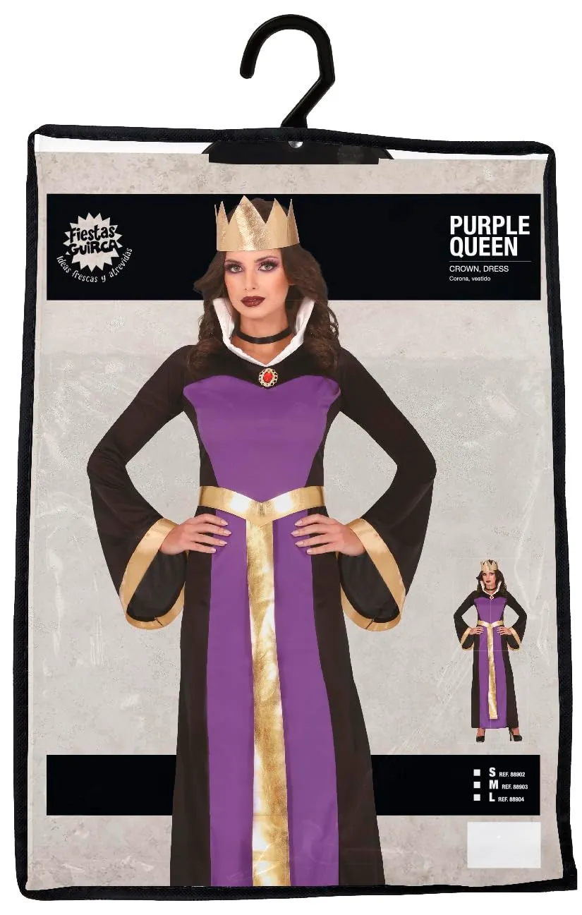 Guirca Costume Regina Malvagia Donna Viola Taglia L