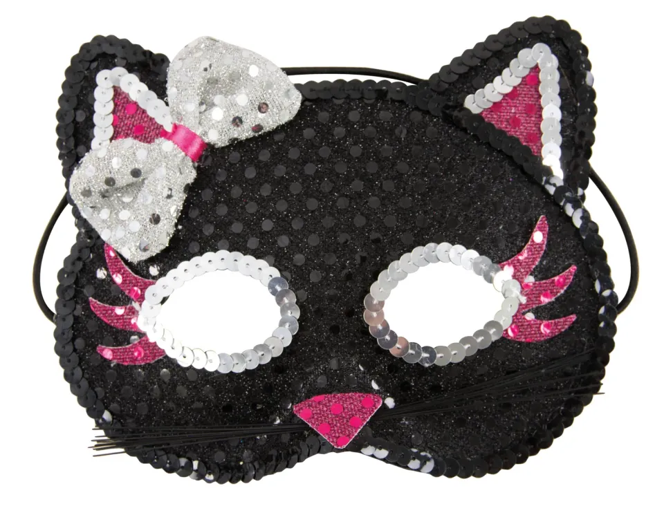 P'tit Clown Mascherina Gattino Paillettes Carnevale