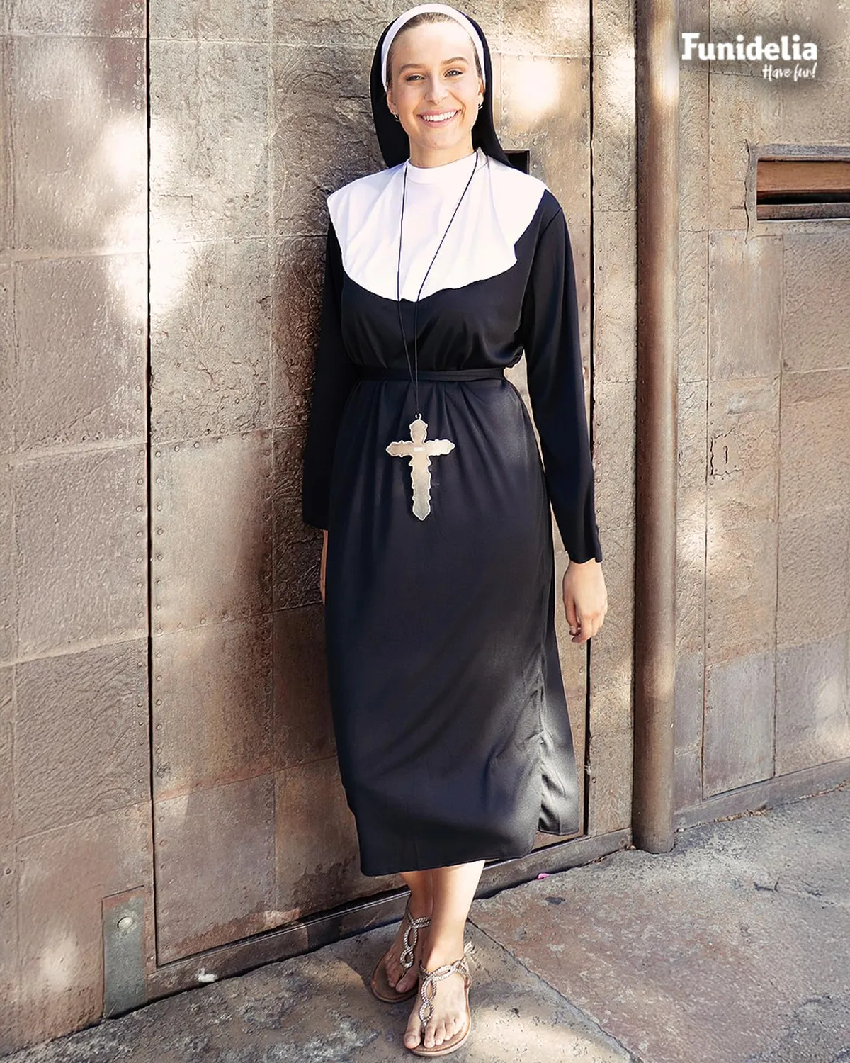 Funidelia Costume Suora Nero Adulto Carnevale Religiosa