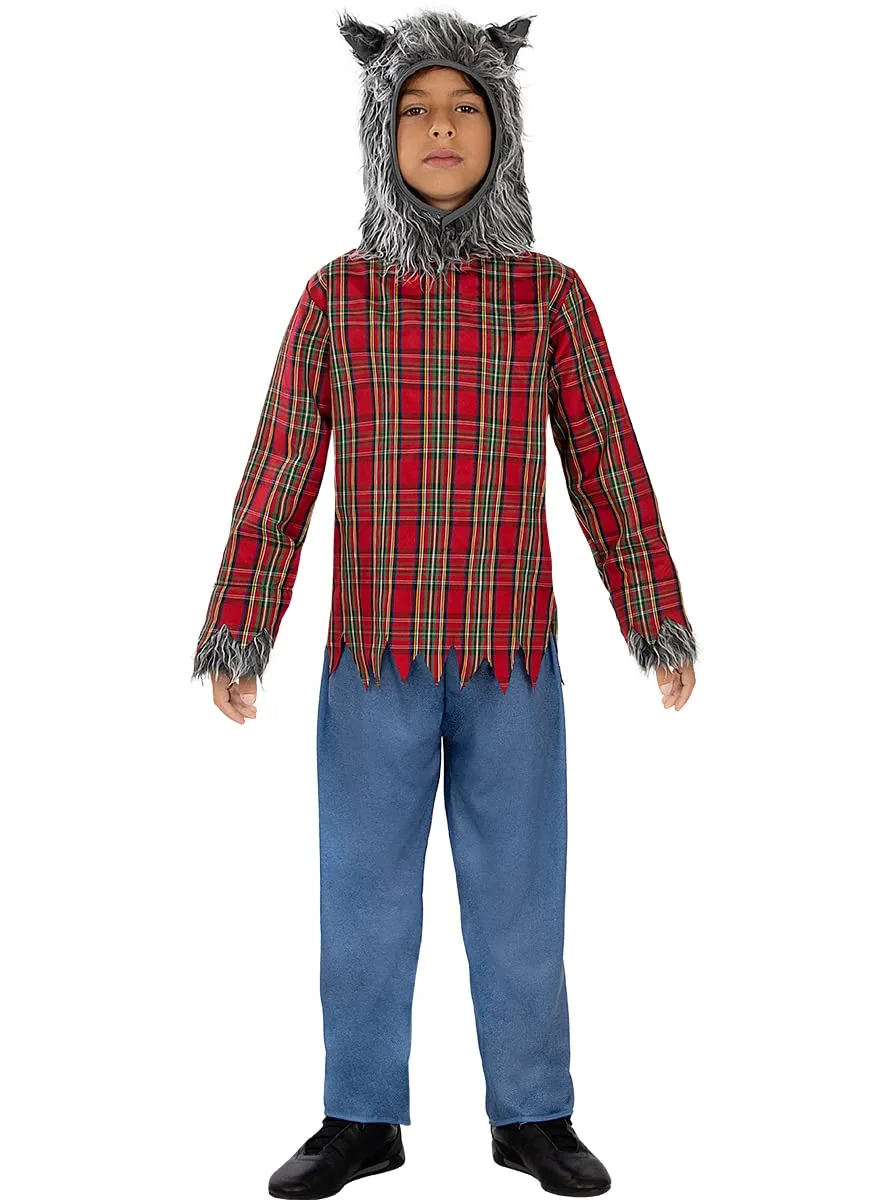 Funidelia lupo costume bambino 3-4 anni marrone