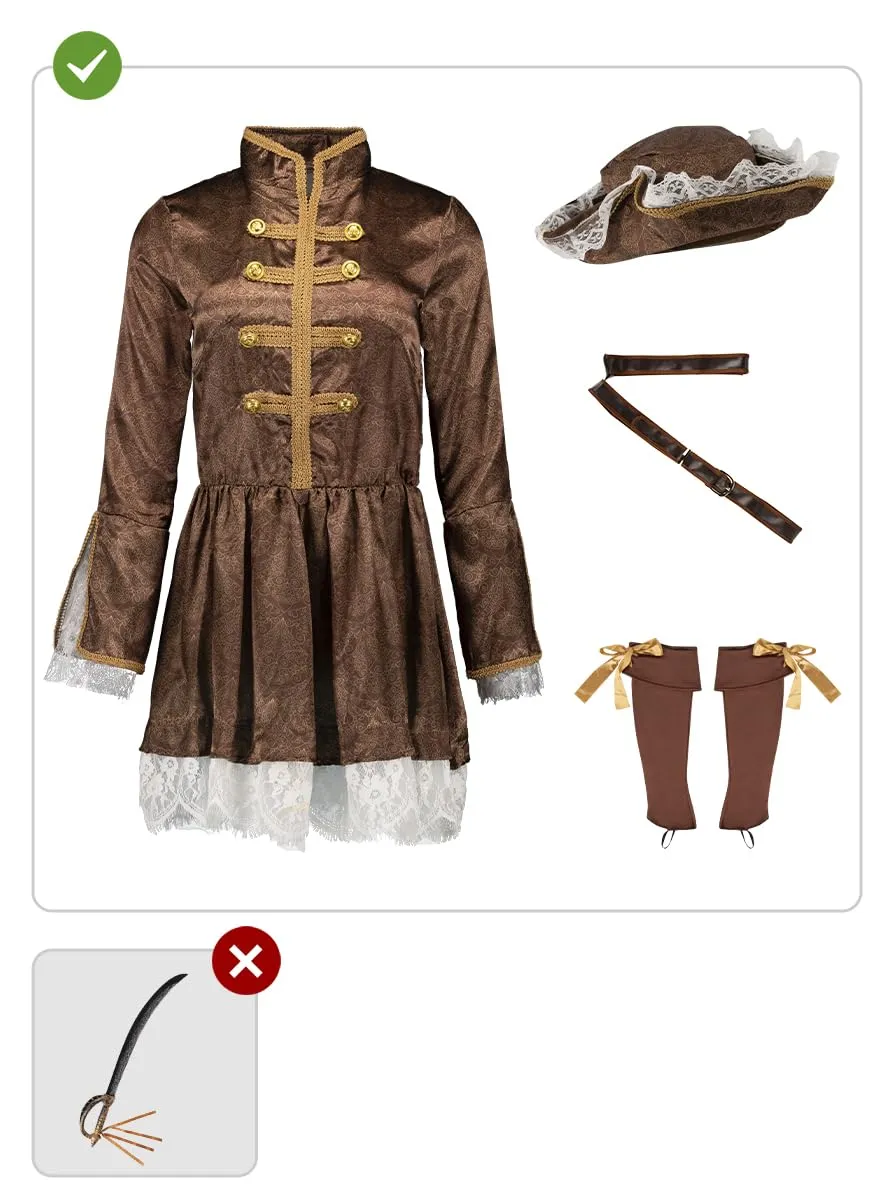 Funidelia Pirata Colonizzatore Costume Donna Corsaro