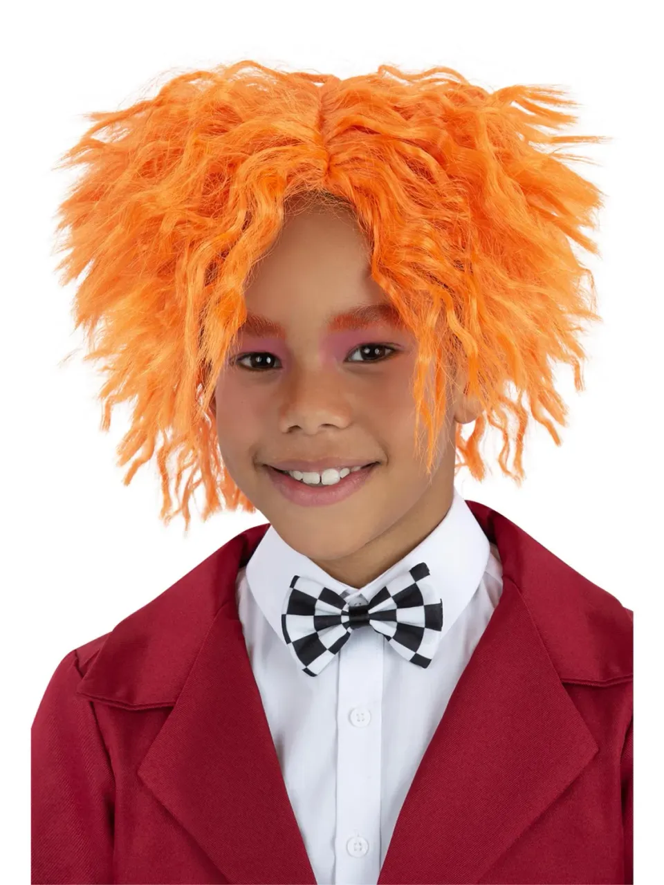 Smiffys Mad Hatter parrucca arancione riccia da bambino