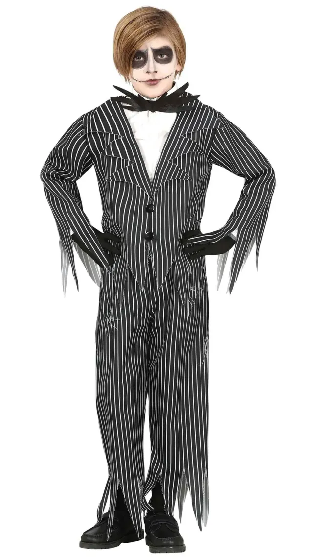 Fiestas Guirca Signore Scheletro costume bambino 10-12 anni bianco nero