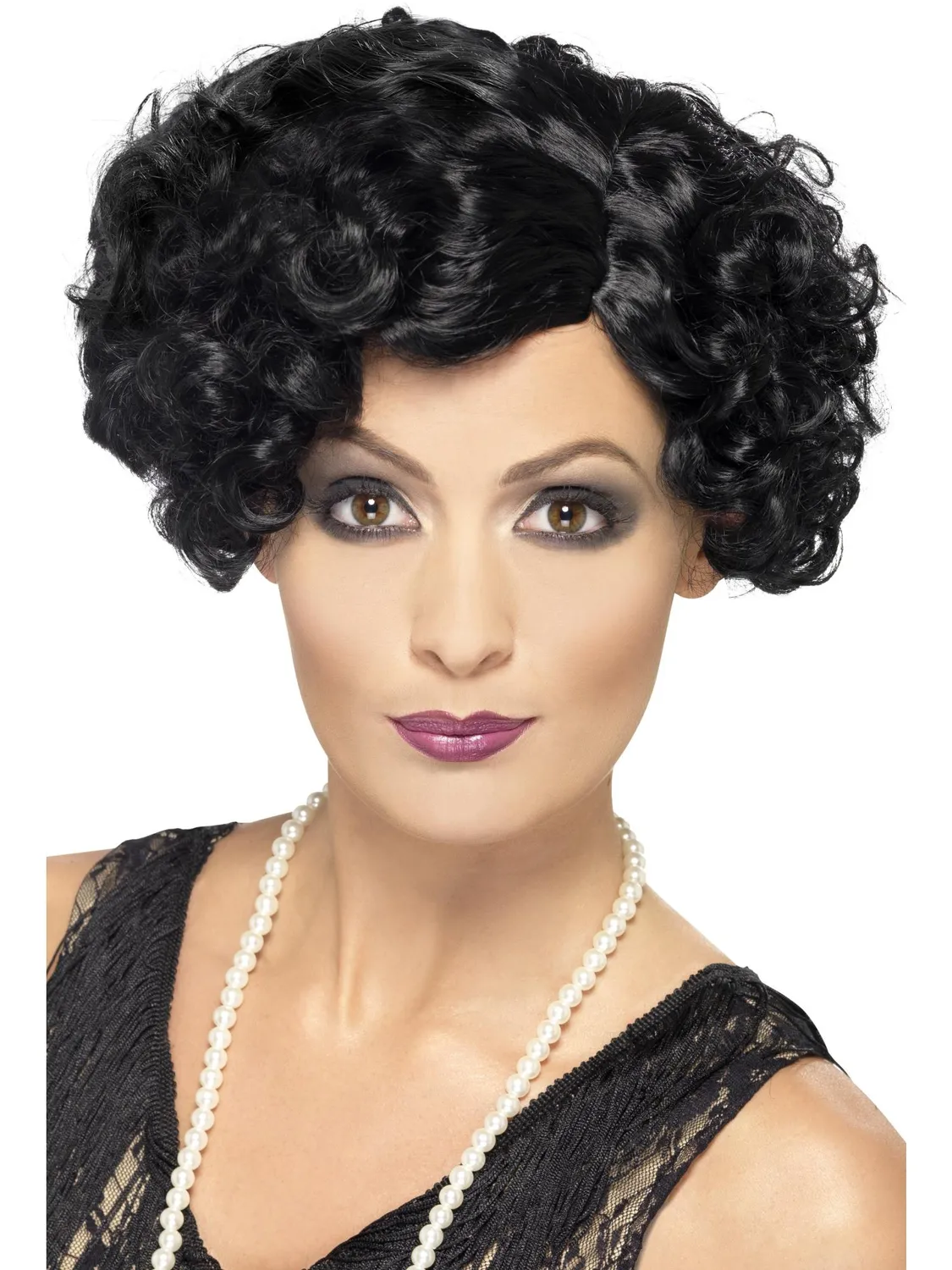 Smiffys 20s Flirty Flapper parrucca bionda corta riccia
