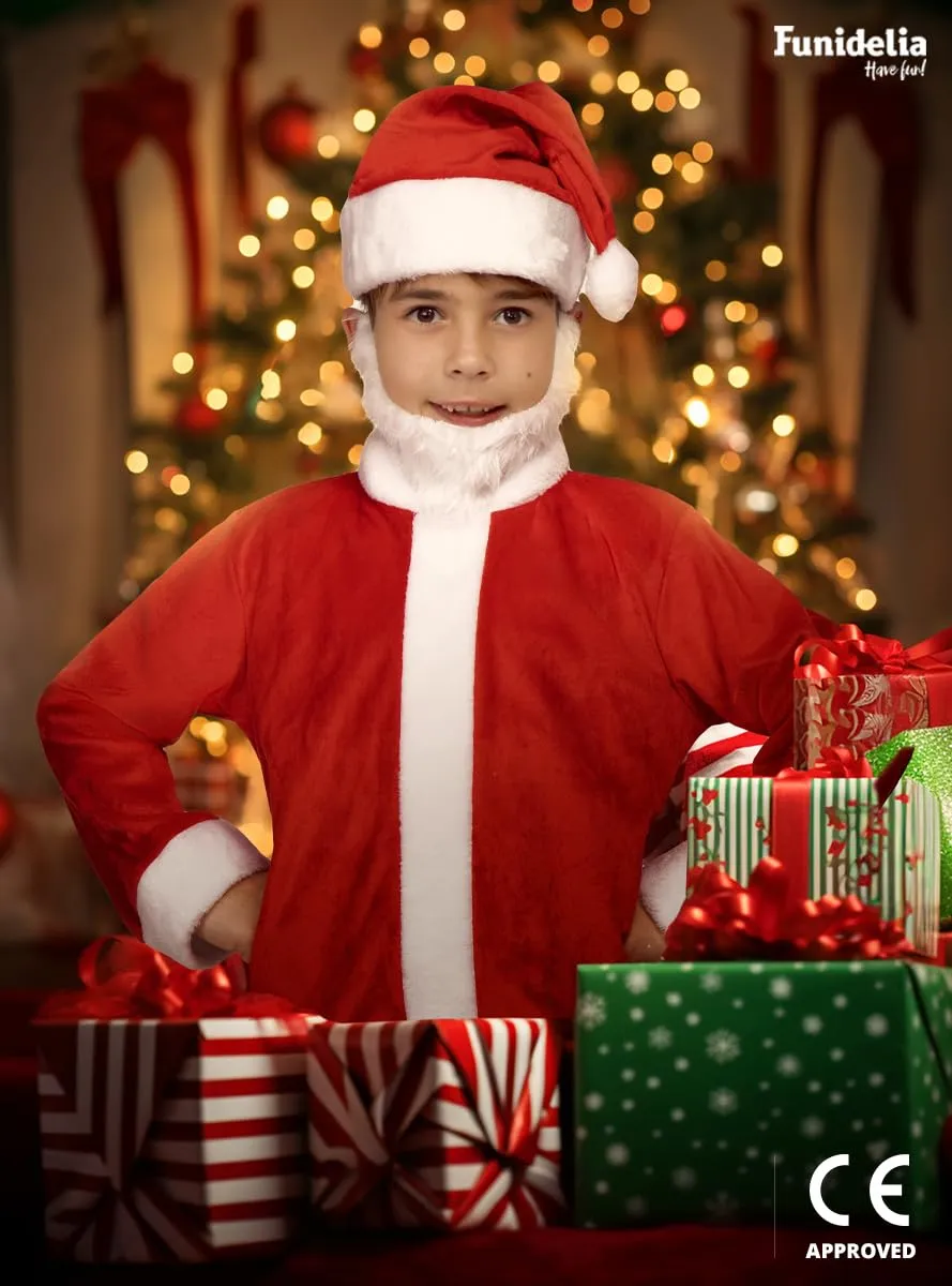 Funidelia Santa Claus Berretto Babbo Natale bimbi rosso