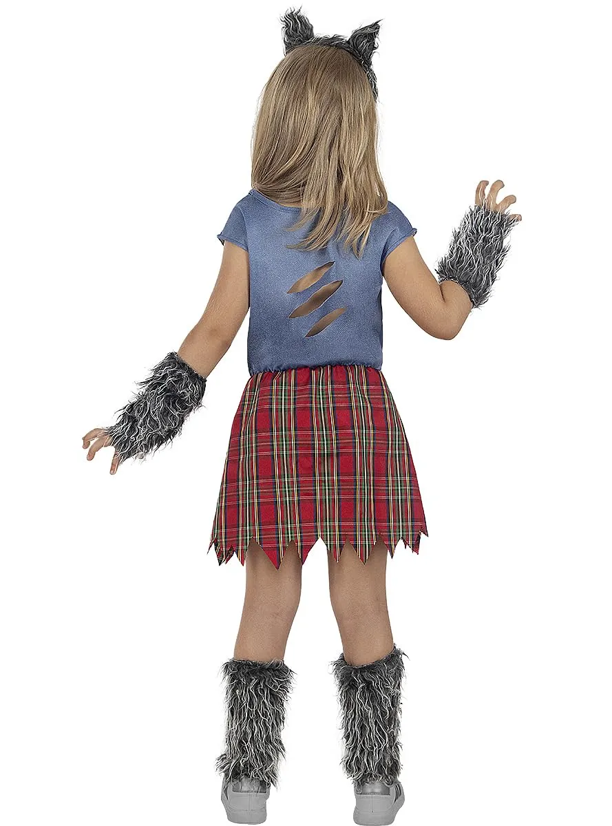 Funidelia Lupo Mannaro costume bambina 3-4 anni marrone