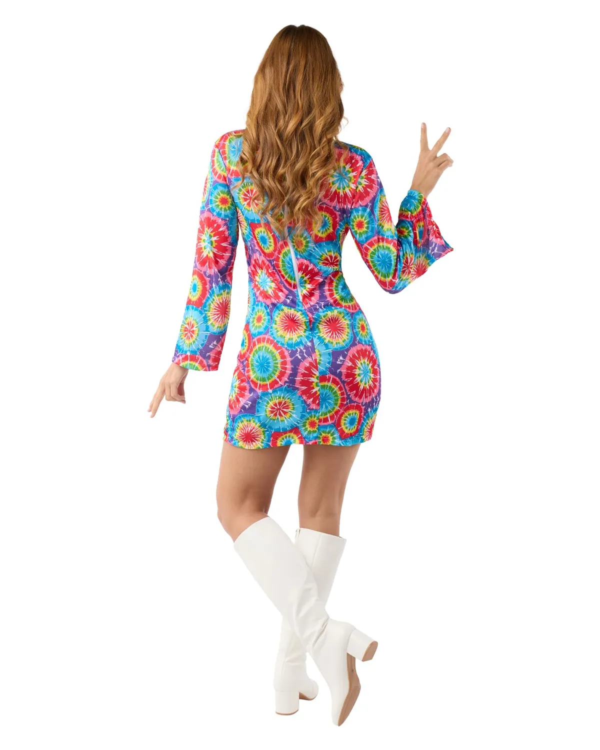 Funidelia Hippie anni 60 costume donna XXL fantasia
