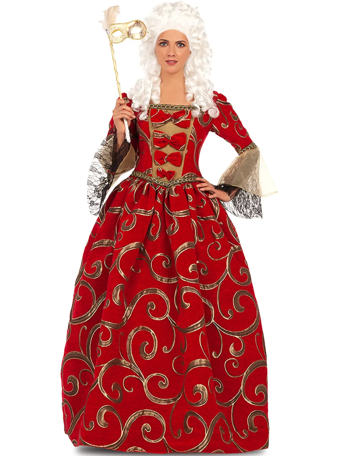 Funidelia Barocca parrucca donna bianca epoca 700 800
