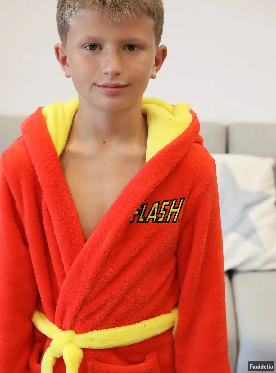 Funidelia Flash vestaglia bambino 5-6 anni rossa