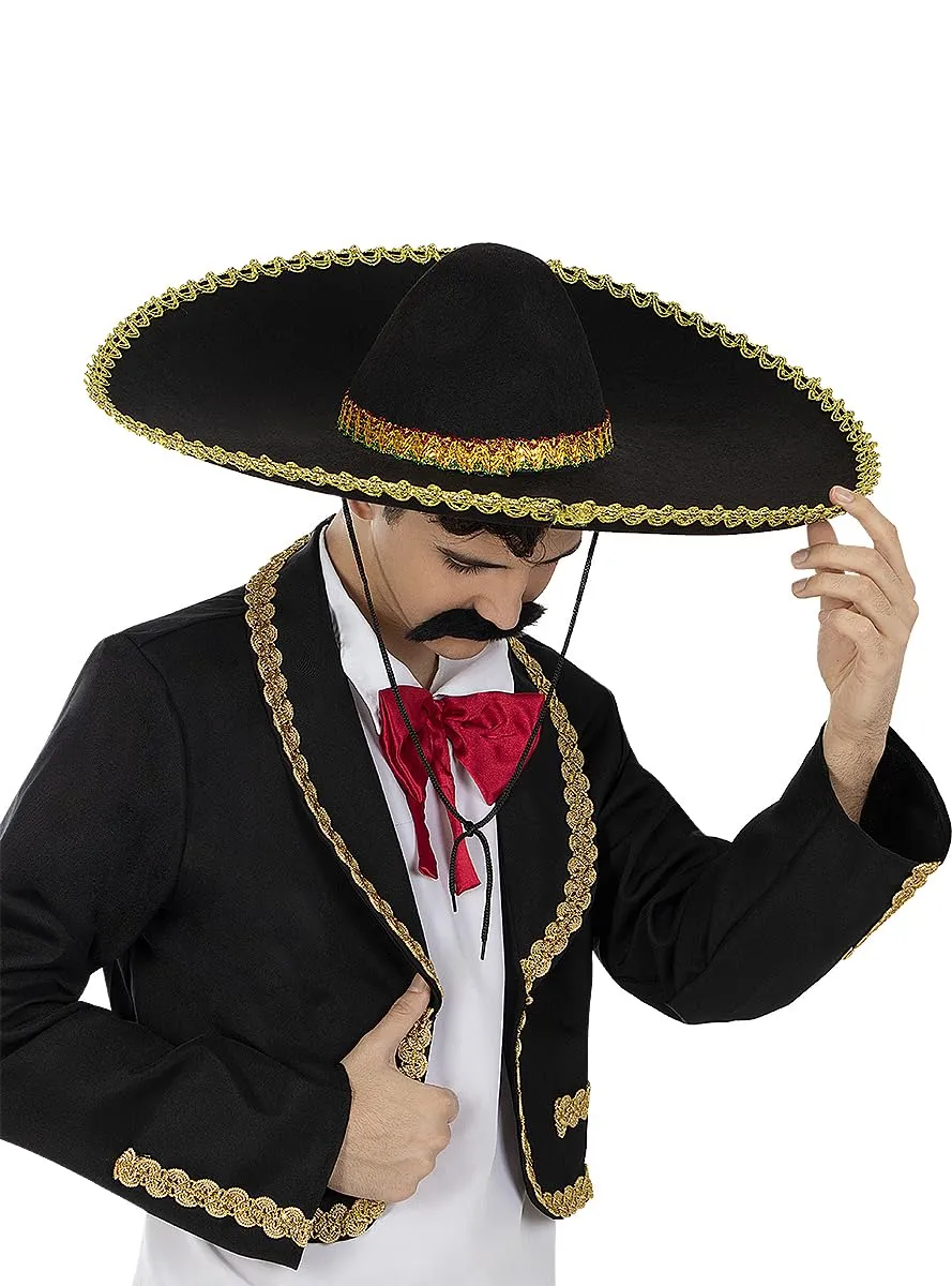 Funidelia Mariachi cappello uomo nero Giorno Morti