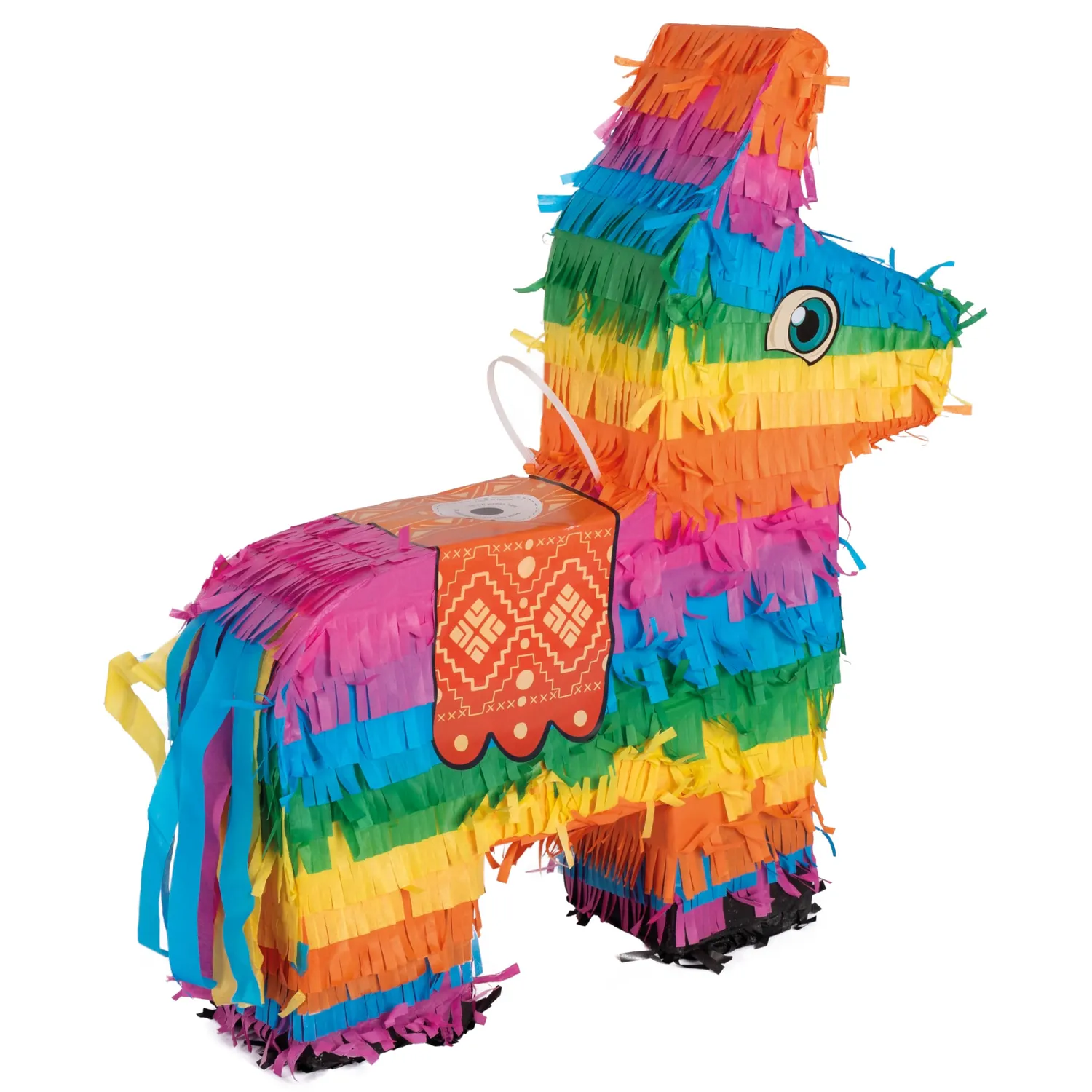 P'tit Clown 23197 piñata asino arcobaleno 44x39x9 cm vuota