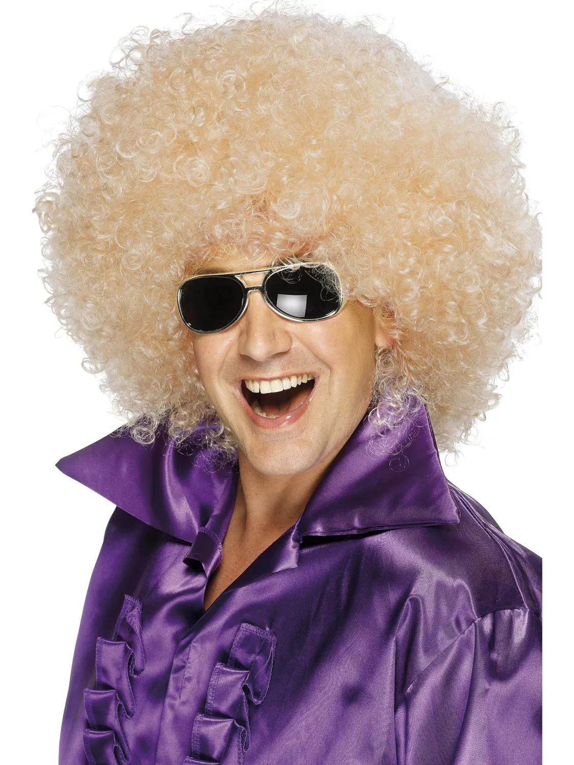 Smiffys Afro Mega Huge parrucca nera afro voluminosa
