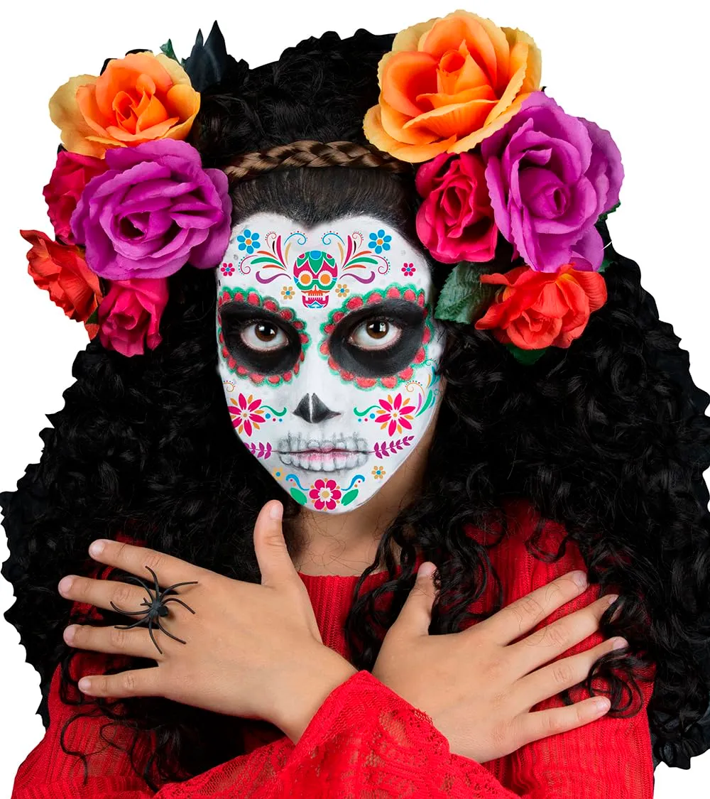 Fiestas Guirca Stencil Trucco Bambini Fucsia per Feste