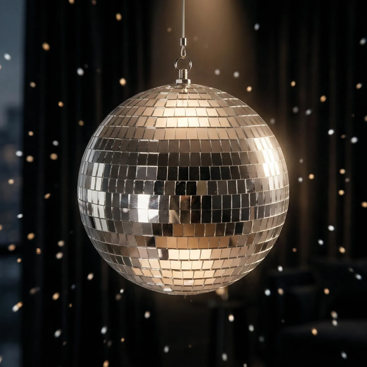 P'tit Clown 23455 palla discoteca 20 cm argento