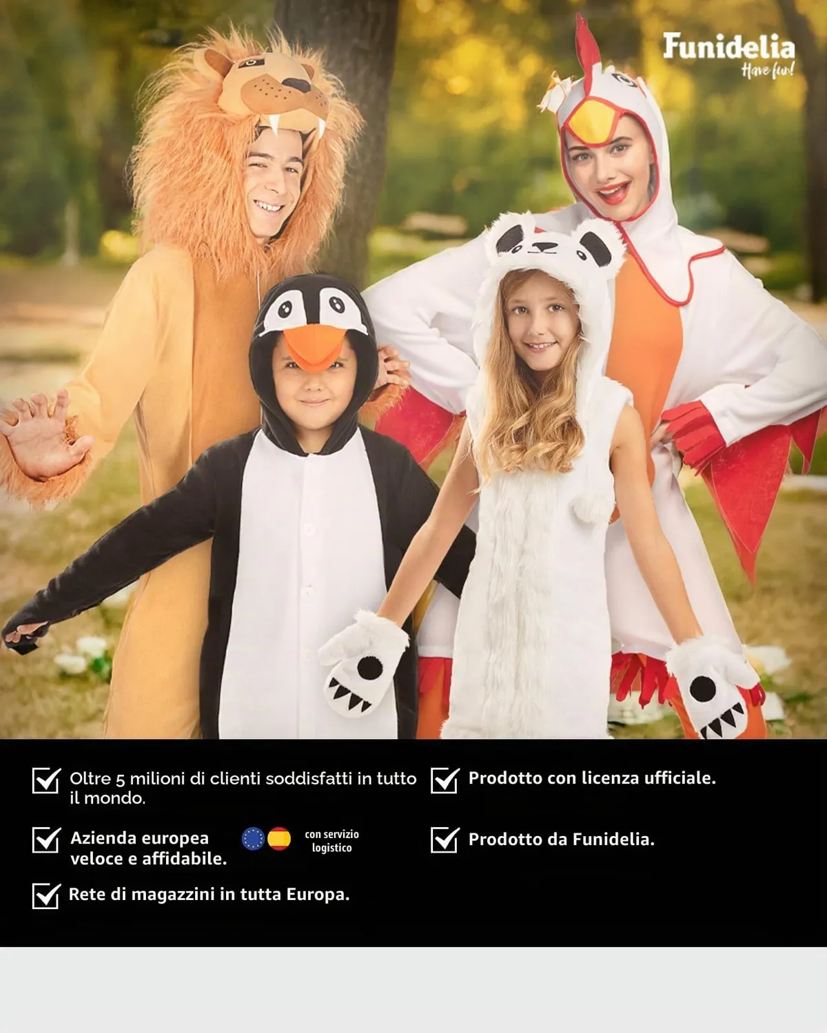 Funidelia Gallina costume bambini 7-9 anni bianco