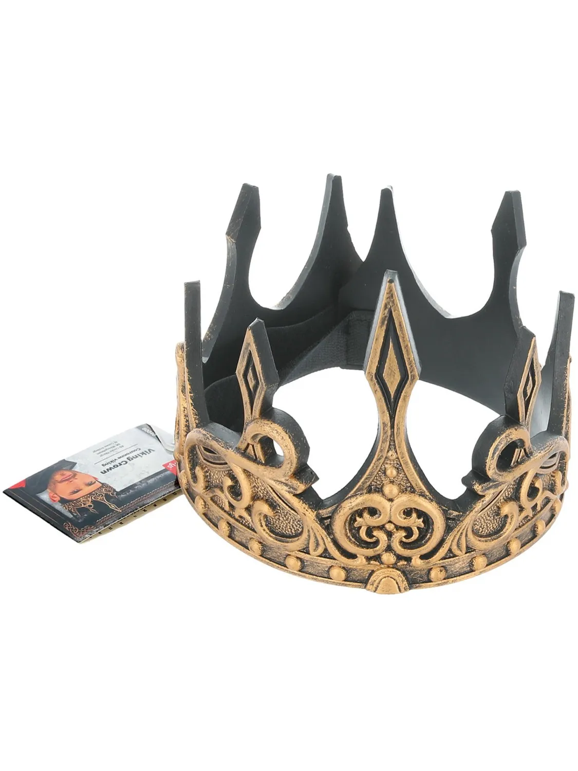 Smiffys Viking Crown corona oro e nero unisex