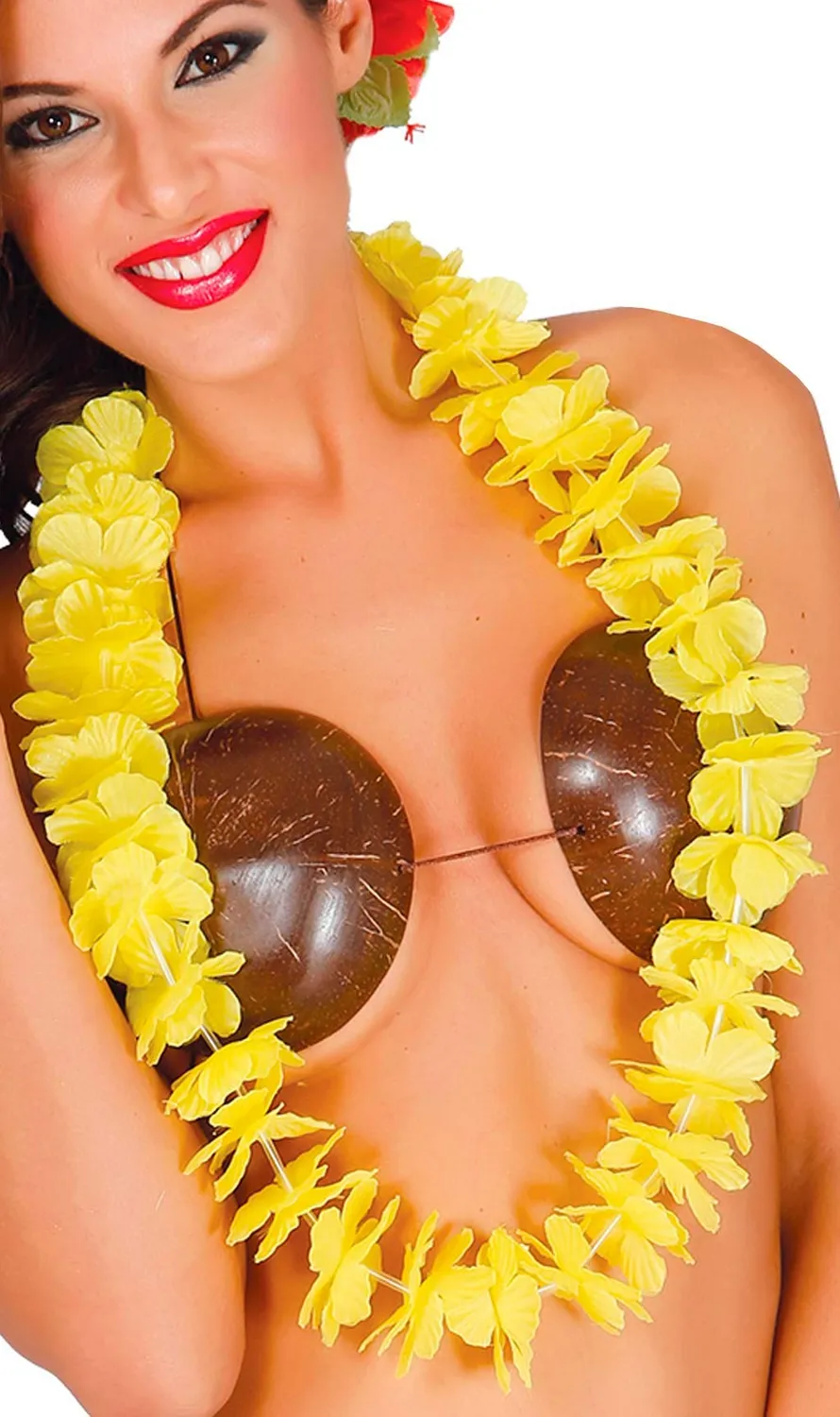 Fiestas Guirca Collana Hawaiana Blu collana fiori 52cm adulto unisex
