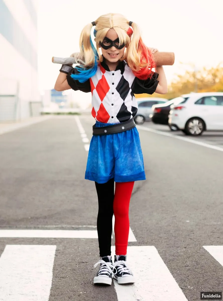 Funidelia Harley Quinn parrucca bambina gialla ufficiale