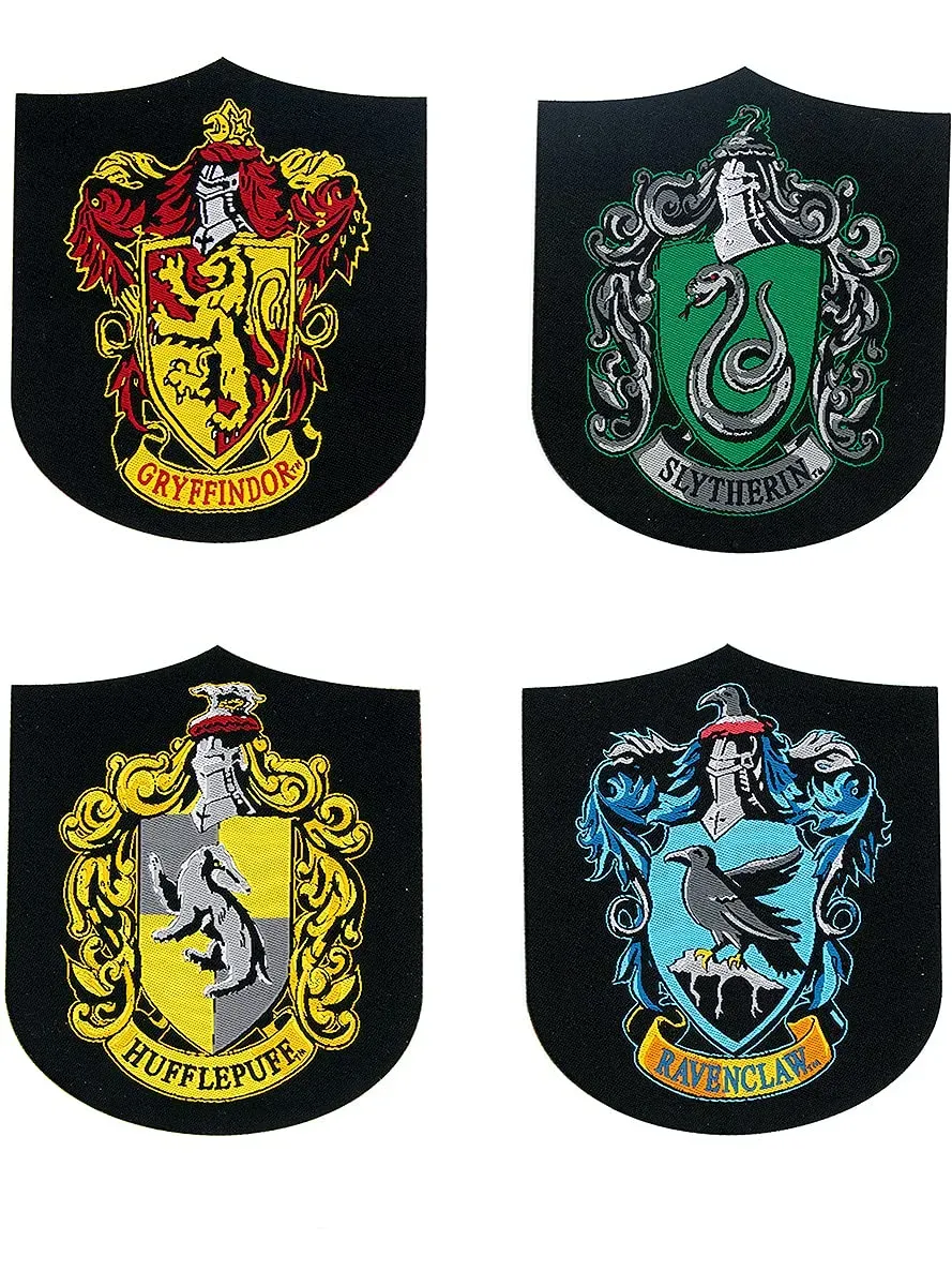 Funidelia Harry Potter set 4 toppe termoadesive marroni