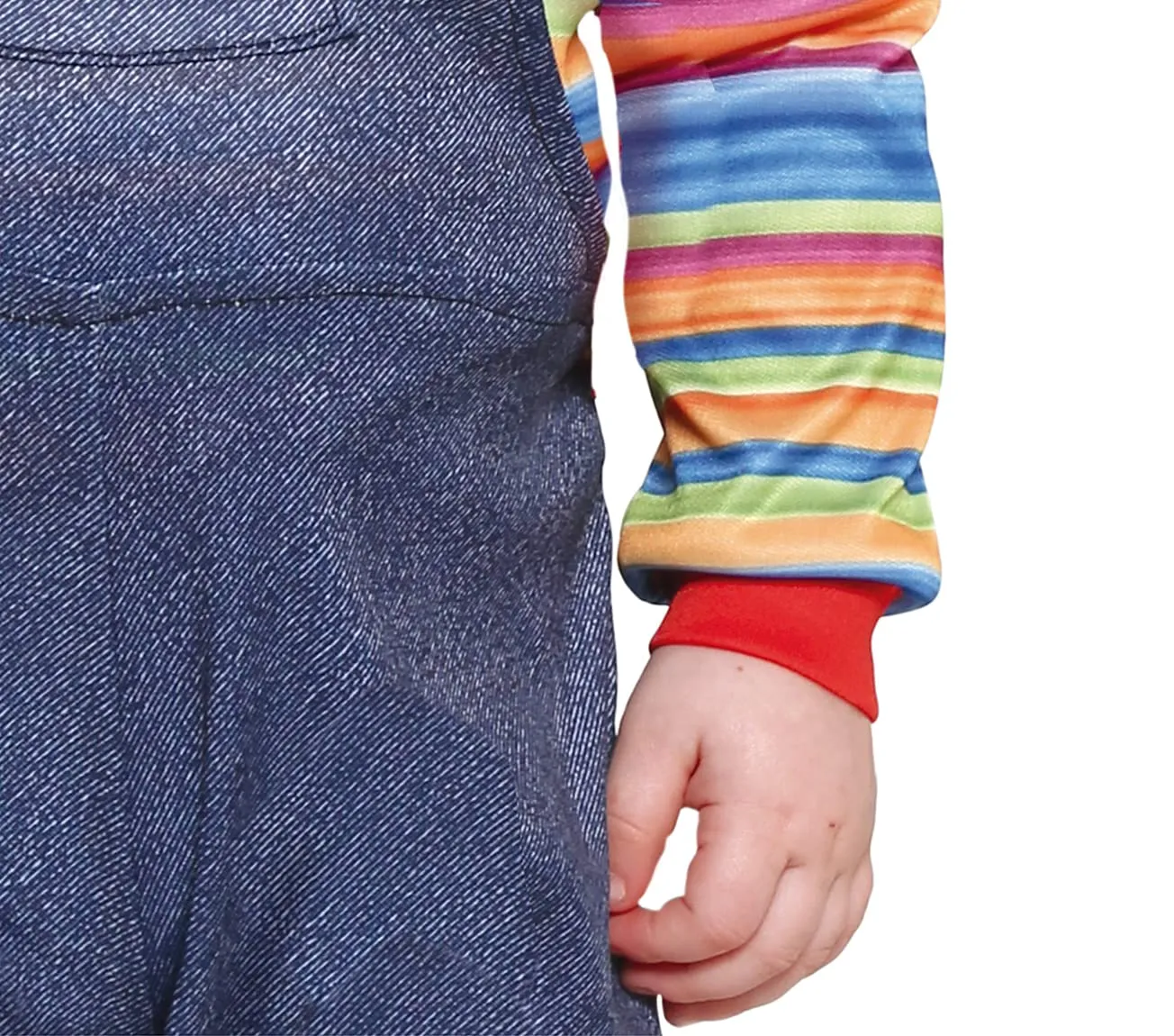 Guirca Bambola Cattiva costume neonato 12-18 mesi righe