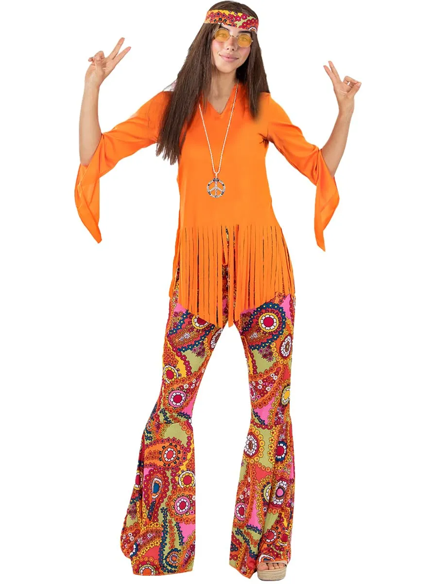 Funidelia Hippie Felice costume donna XXL anni 60