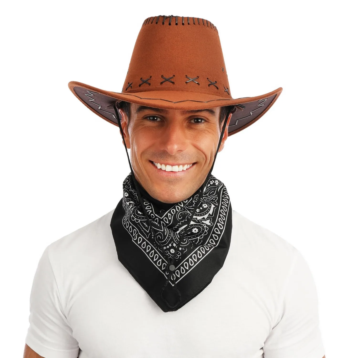 P'tit Clown Bandana Cowboy Adulto Nera