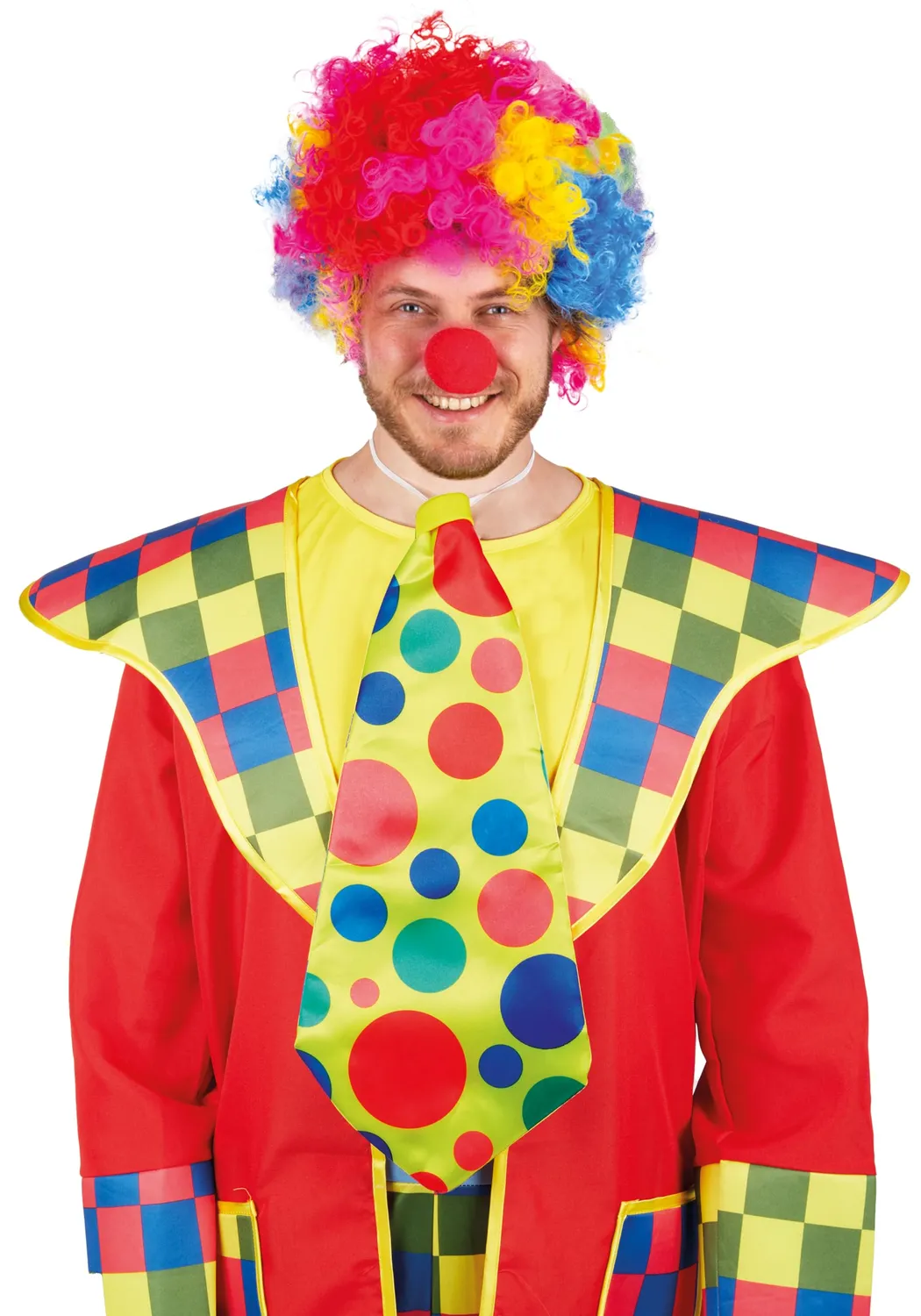P'tit Clown 14525 cravatta gigante clown multicolore