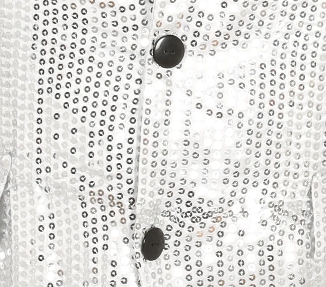 Fiestas Guirca Giacca Paillettes Argento Uomo M 48-50