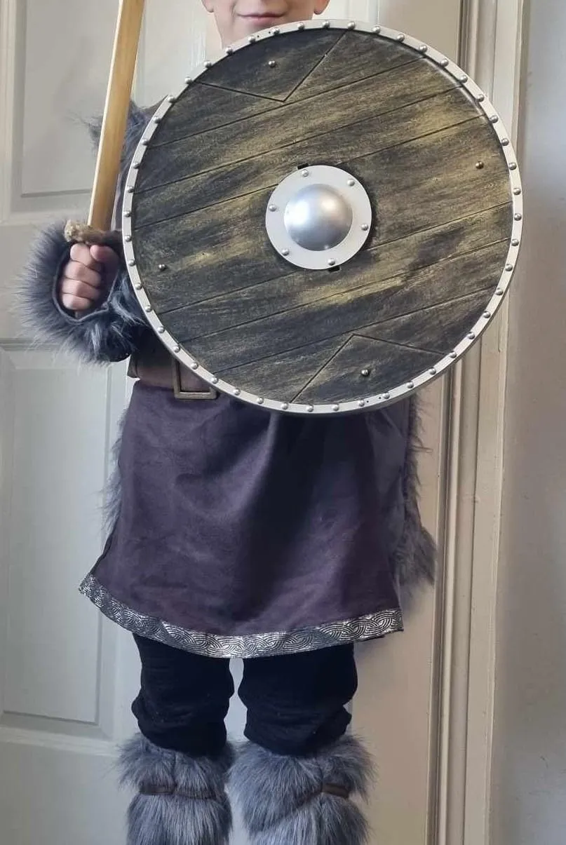 Funidelia scudo vichingo guerriero marrone 40 cm