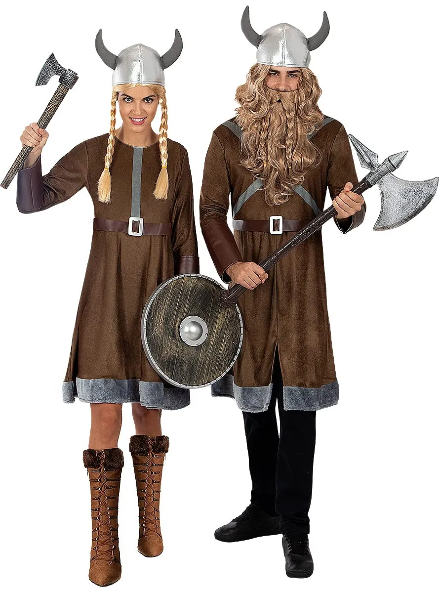 Funidelia Vichingo costume uomo S marrone