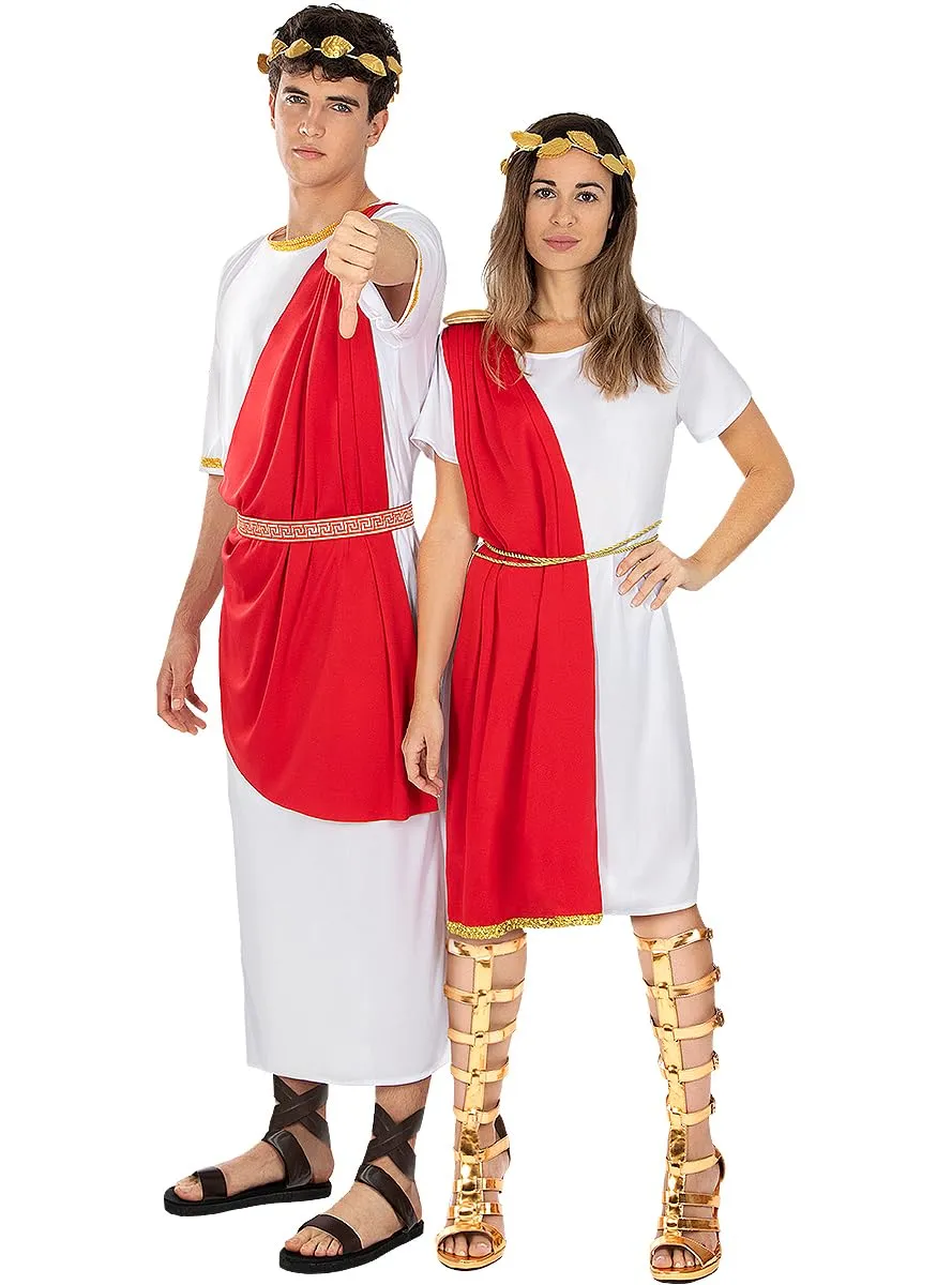 Funidelia Costume da Romano Uomo S-M Marrone