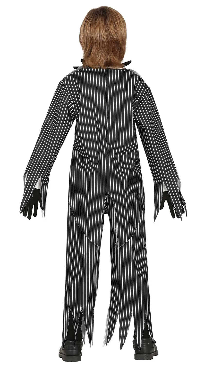 Guirca Costume Signore Scheletro Bambini Bianco Nero 10-12