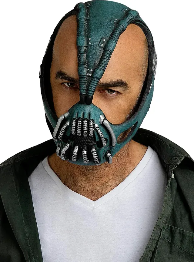 Funidelia Batman Maschera di Bane maschera azzurra adulto