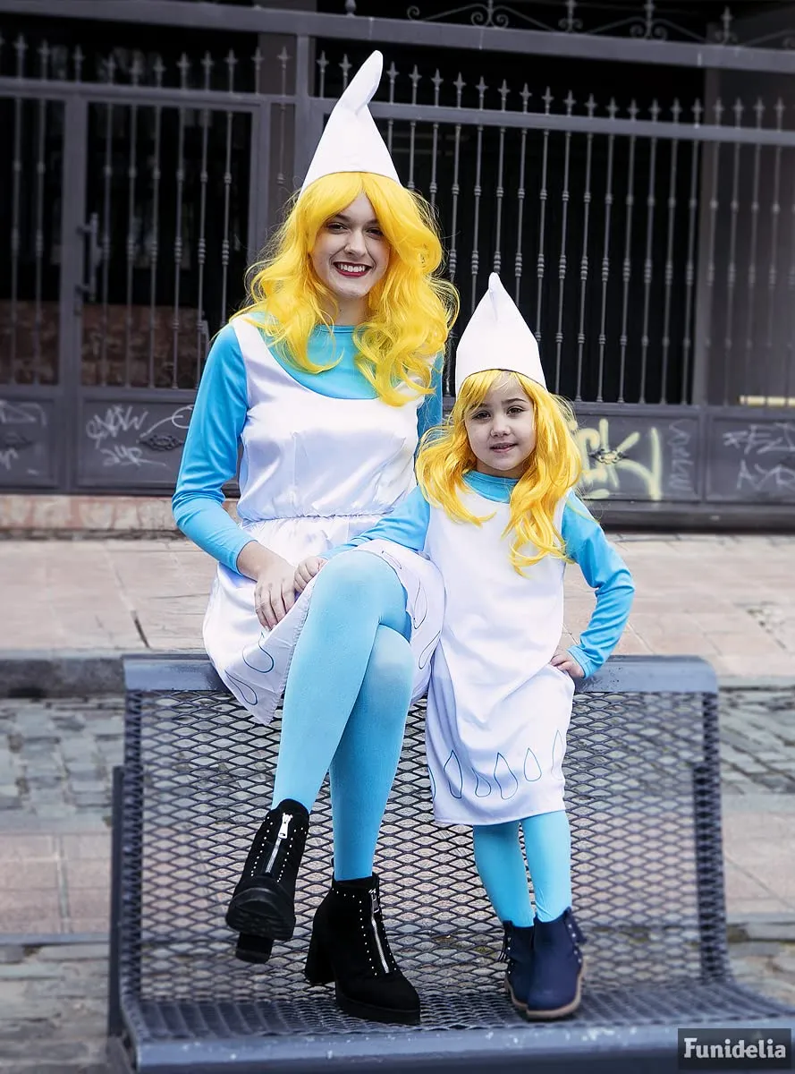 Funidelia Parrucca Puffetta Ufficiale Bambina Gialla Smurfs