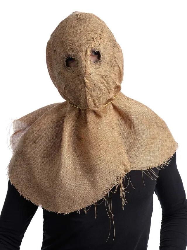 Smiffys Maschera Spaventapasseri Iuta Adulti Beige