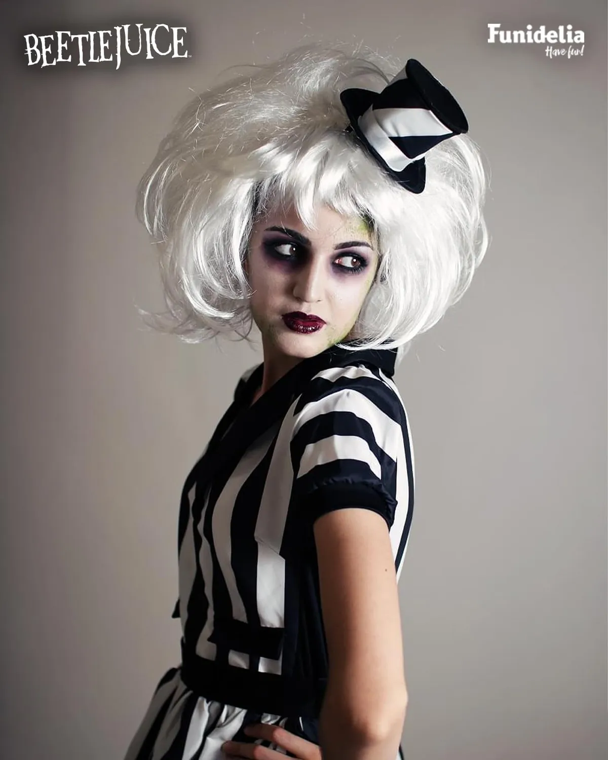 Funidelia Beetlejuice costume donna S con parrucca