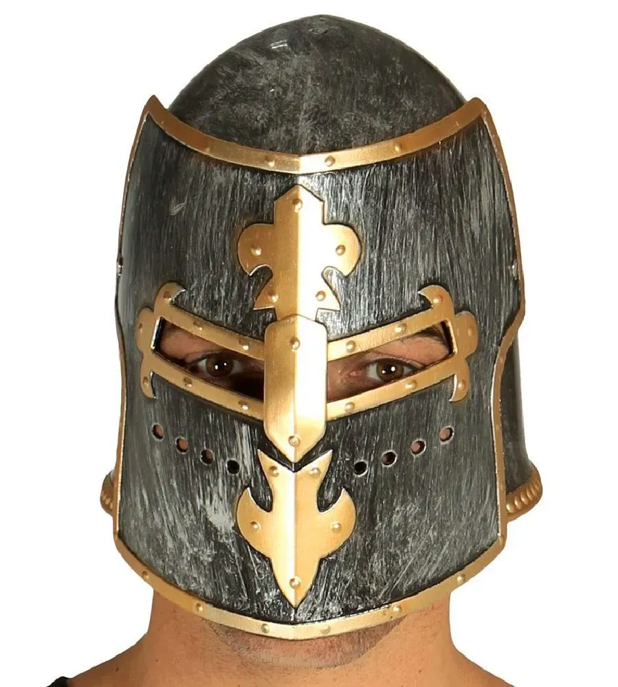 Guirca Cavaliere Medievale elmo plastica adulto