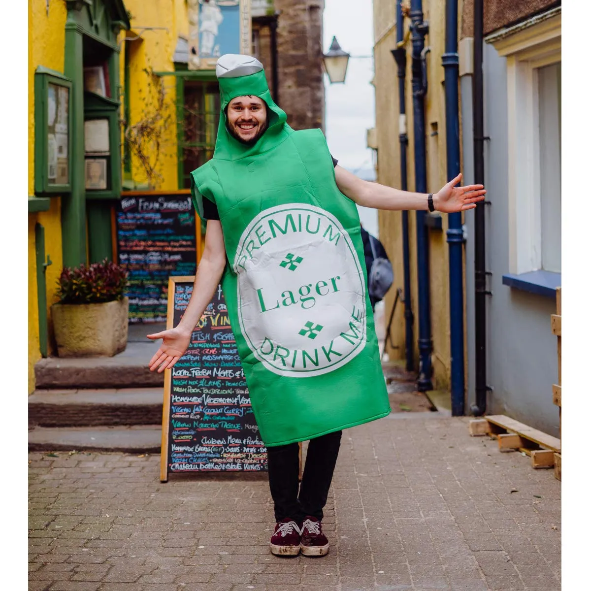 Bodysocks Bottiglia di Birra Costume Adulti Taglia Unica per Halloween