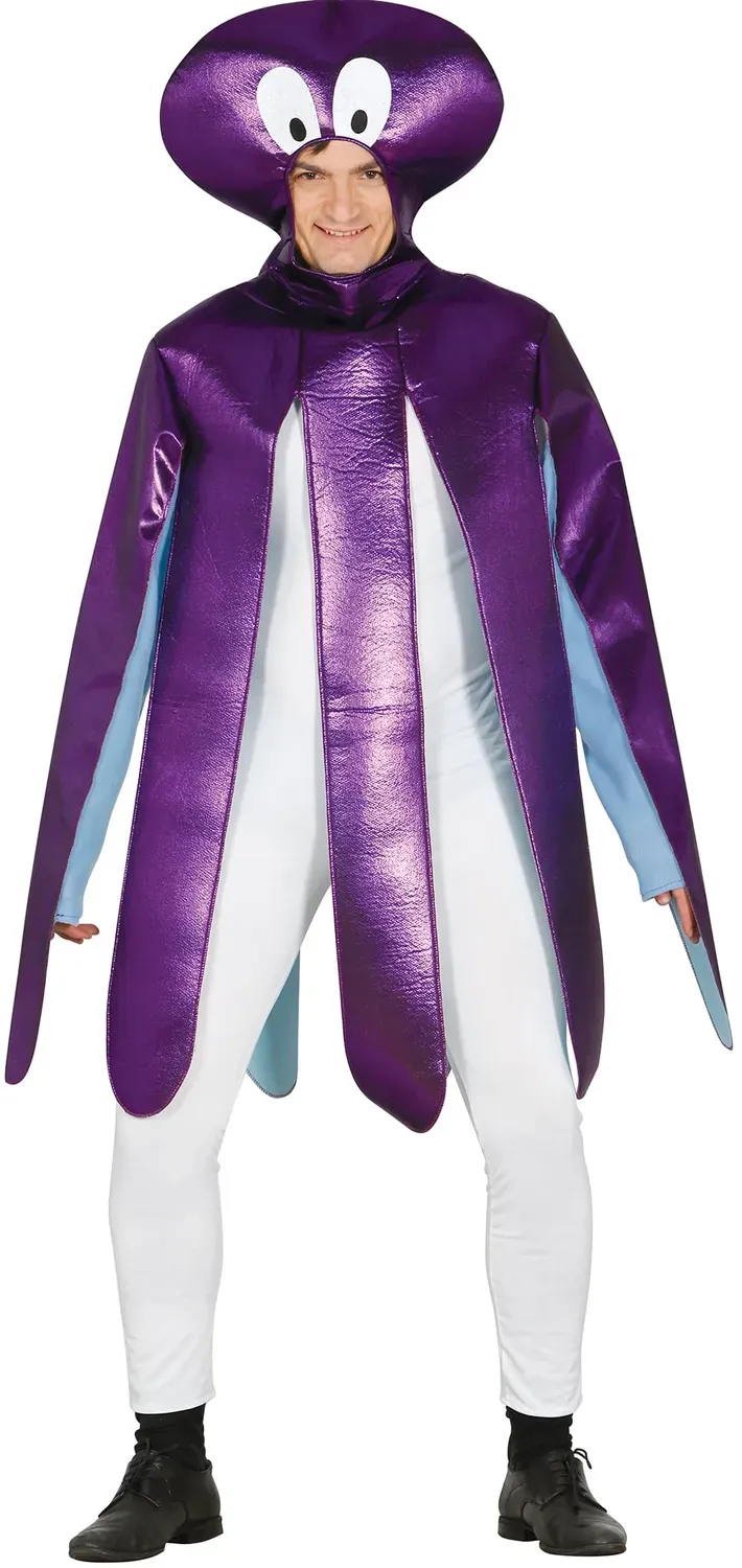 Fiestas Guirca costume polpo adulto L viola mare