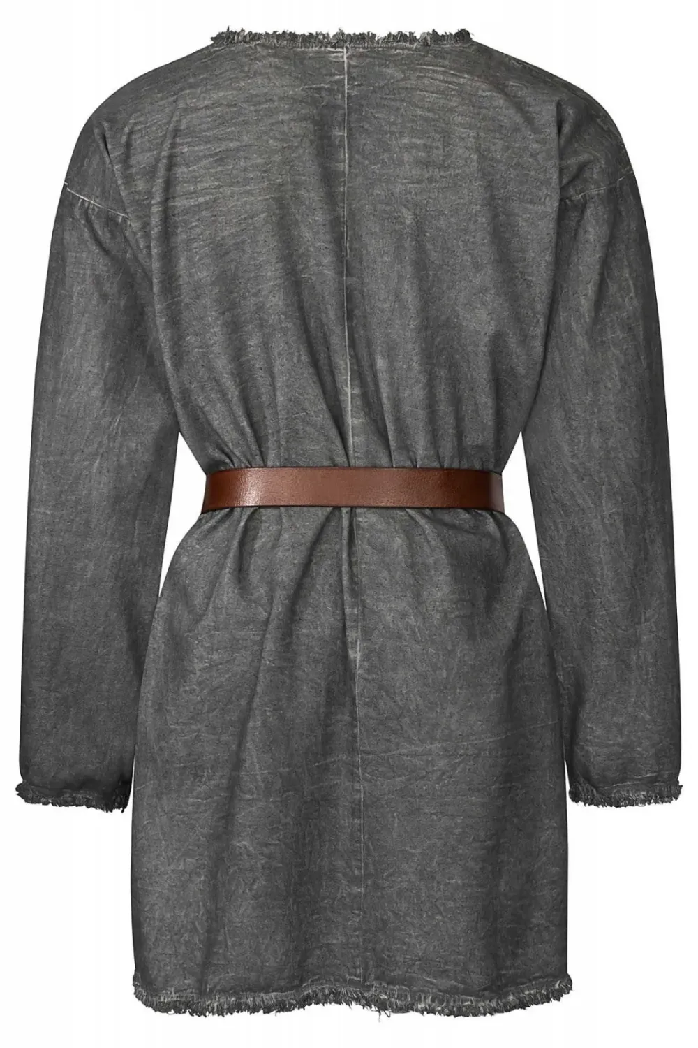 La Bottega di Merlino Tunica Grigia Used Look costume cotone