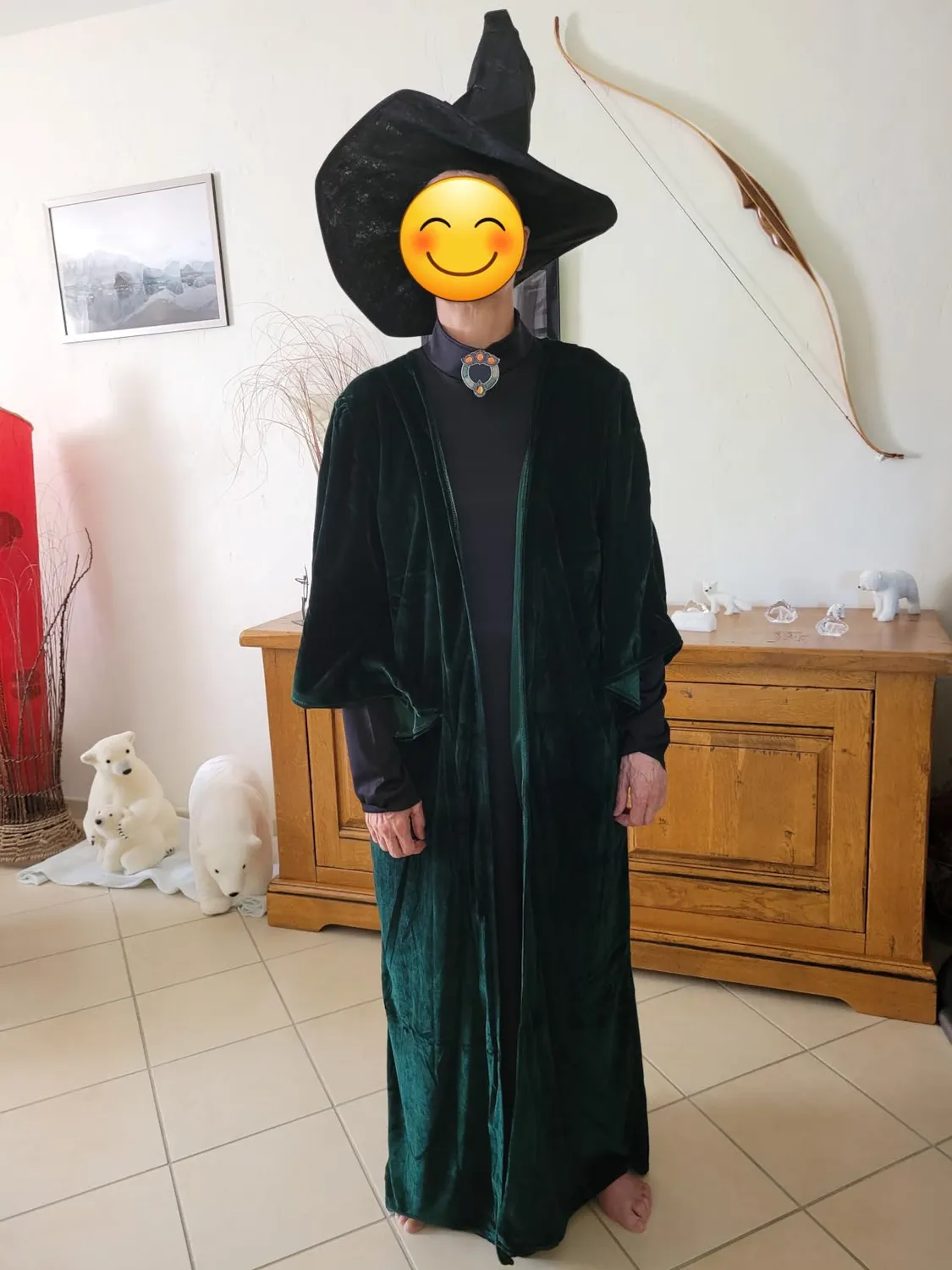 Funidelia McGonagall Donna L-XL con Cappello Hogwarts